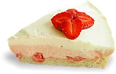 Cremig - leichte Erdbeer- Torte